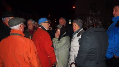 Fraktion vor Ort in Wiblingen am 18.11.2016 - Bei der Begehung ging es vom neuen Wiblinger Kreisel, über die Hauptstraße, hin zum Pranger. (Bild: Dr. Karin Graf)